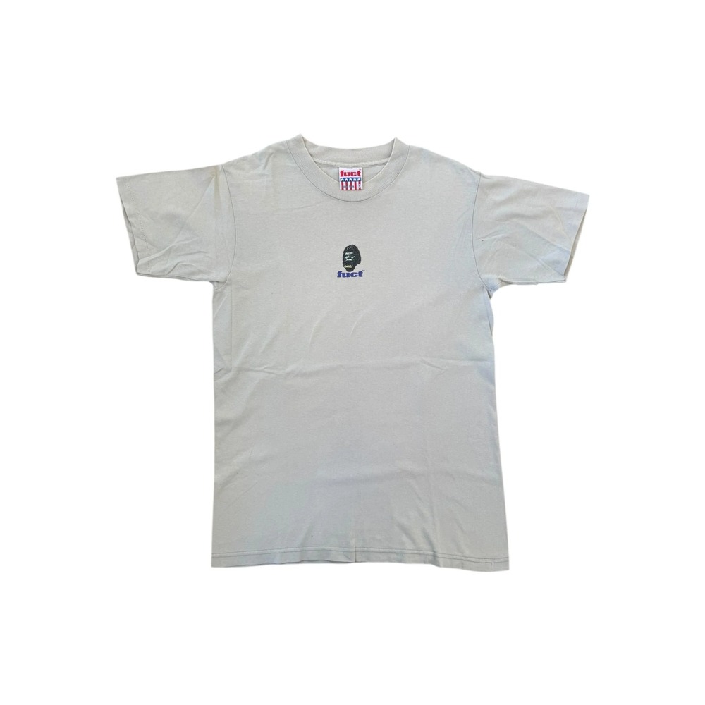 FUCT T-Shirt Mens Medium Beige Good 90s Gorilla Logo Graphic Tee